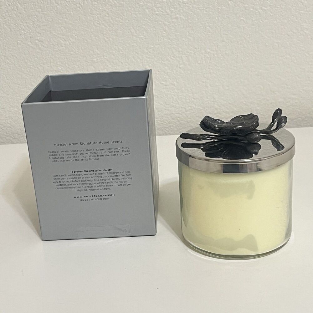 Michael Aram Black Orchid and Sandalwood Scented Candle 3-Wick 13.5 oz/382g
